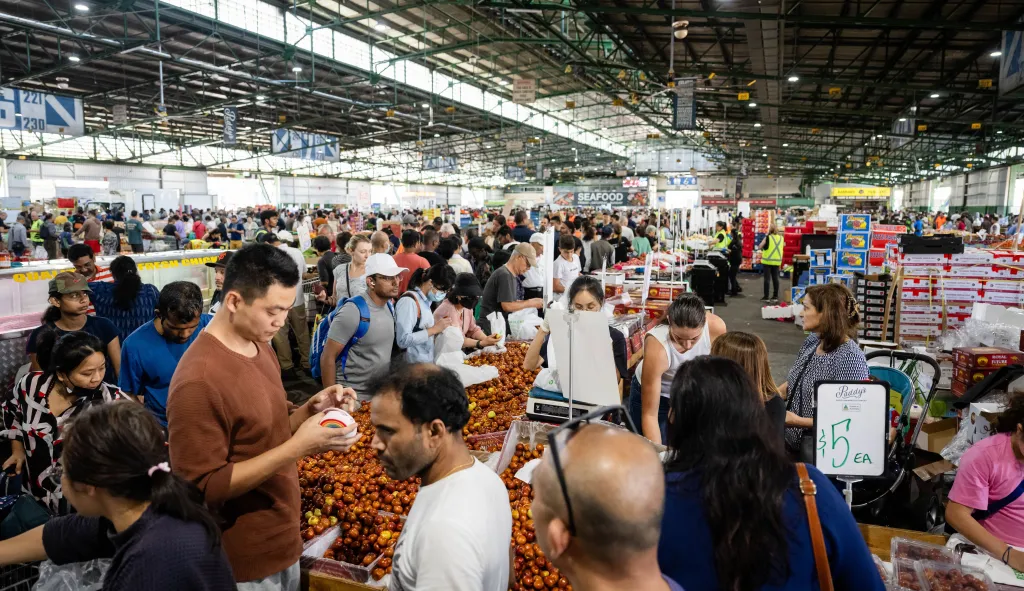 Trading floor at Sydney Markets